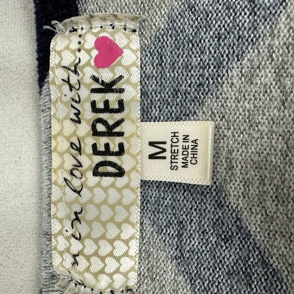 Chevron Long Sleeve Dress By Derek Size Medium Stretch Polyester/Spandex Women's - Picture 3 of 4